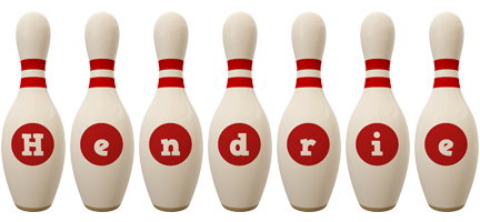 Hendrie bowling-pin logo