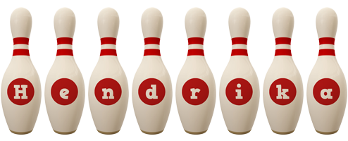 Hendrika bowling-pin logo