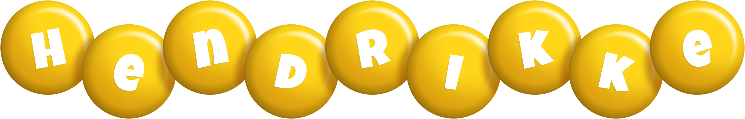 Hendrikke candy-yellow logo