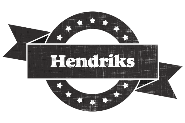 Hendriks grunge logo