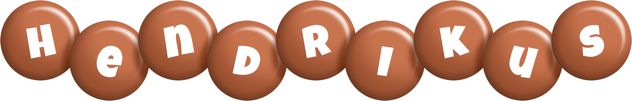 Hendrikus candy-brown logo