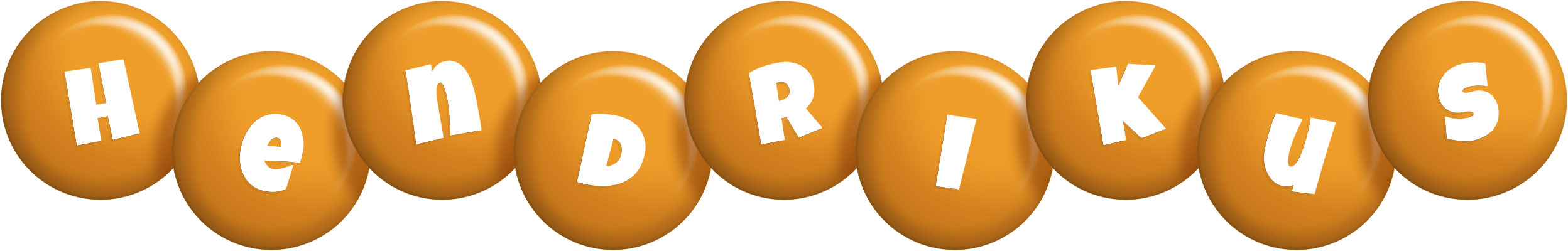 Hendrikus candy-orange logo
