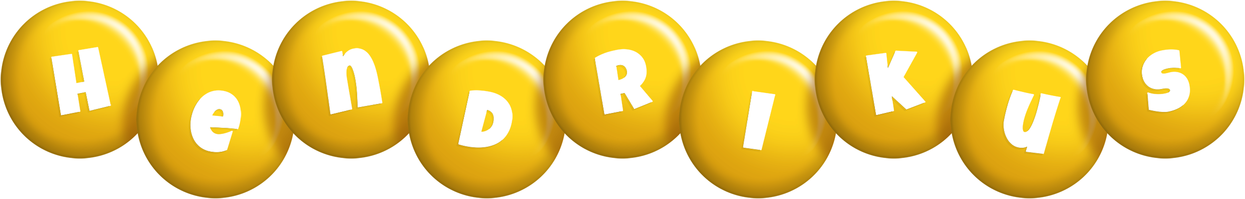 Hendrikus candy-yellow logo