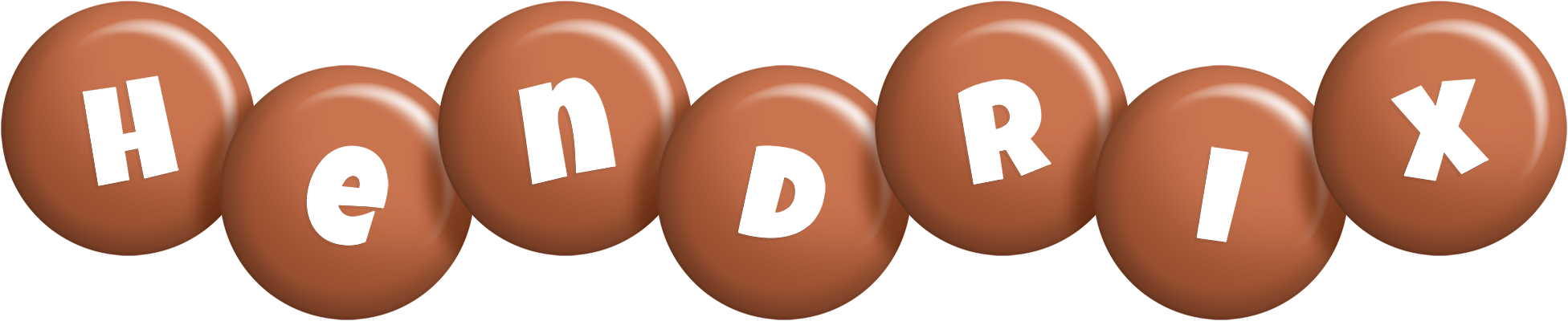 Hendrix candy-brown logo