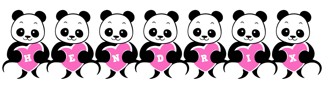 Hendrix love-panda logo