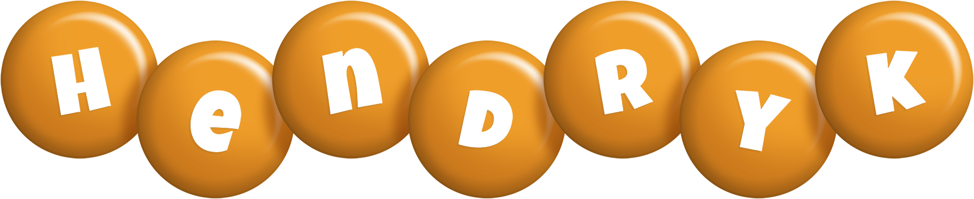 Hendryk candy-orange logo