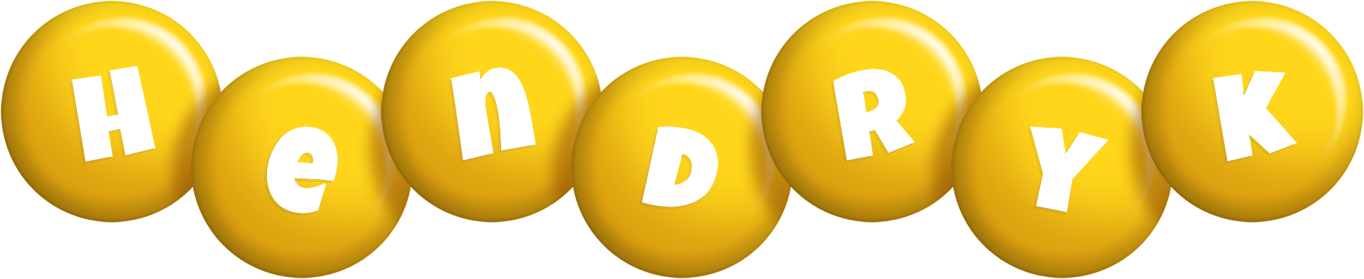 Hendryk candy-yellow logo