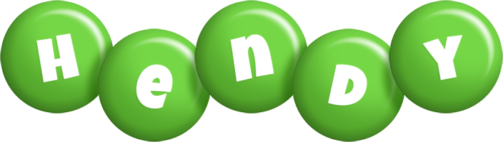 Hendy candy-green logo