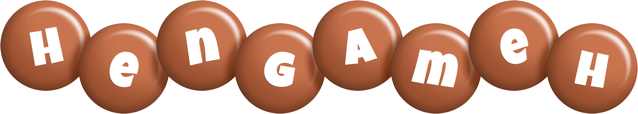 Hengameh candy-brown logo