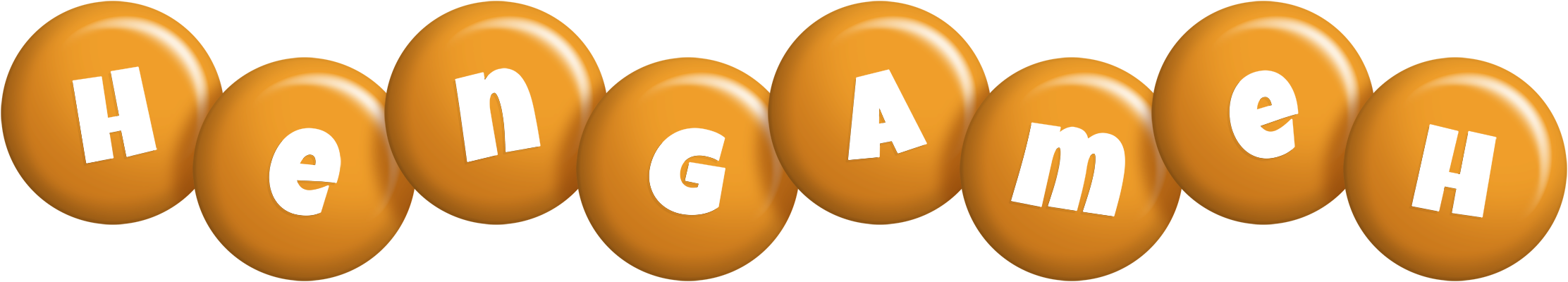 Hengameh candy-orange logo