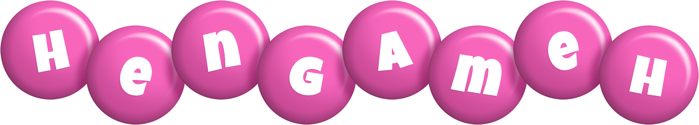 Hengameh candy-pink logo