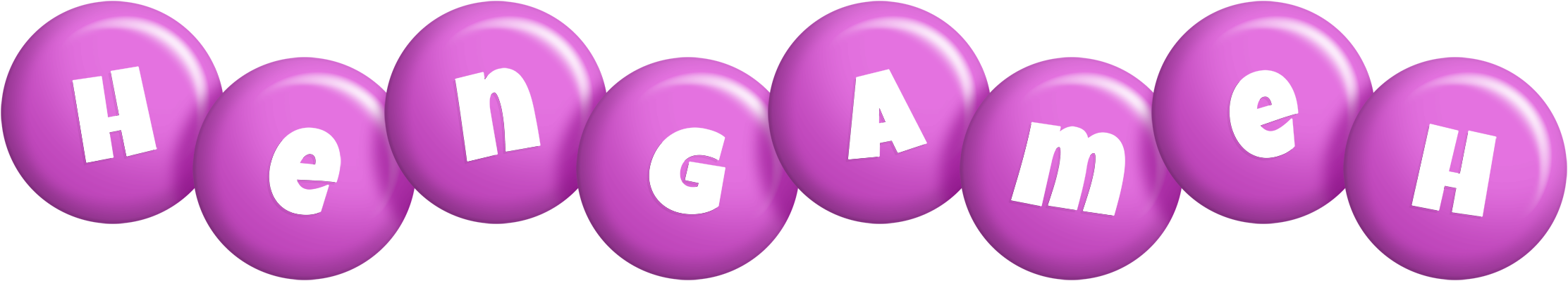 Hengameh candy-purple logo