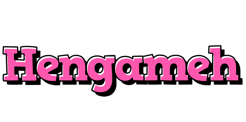 Hengameh girlish logo