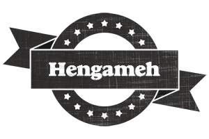 Hengameh grunge logo