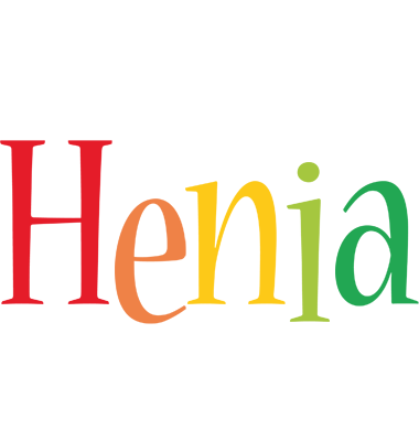 Henia birthday logo