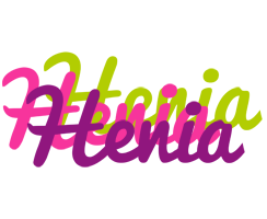 Henia flowers logo