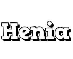 Henia snowing logo