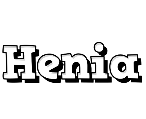 Henia snowing logo