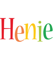 Henie birthday logo