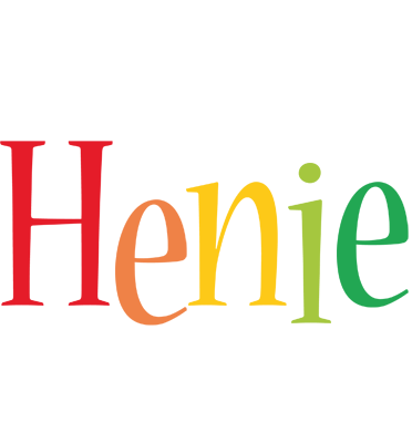 Henie birthday logo