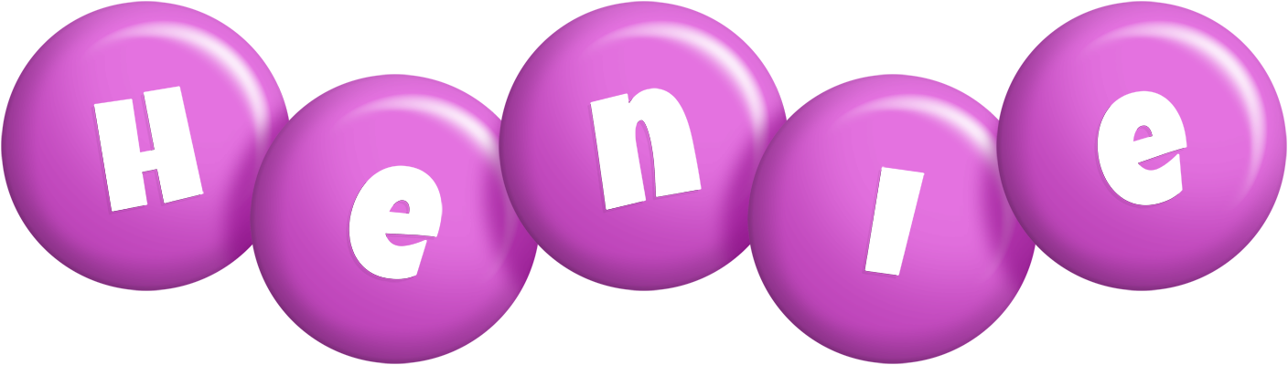Henie candy-purple logo