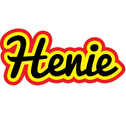 Henie flaming logo