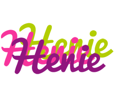 Henie flowers logo