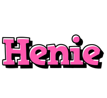 Henie girlish logo