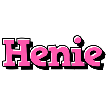Henie girlish logo