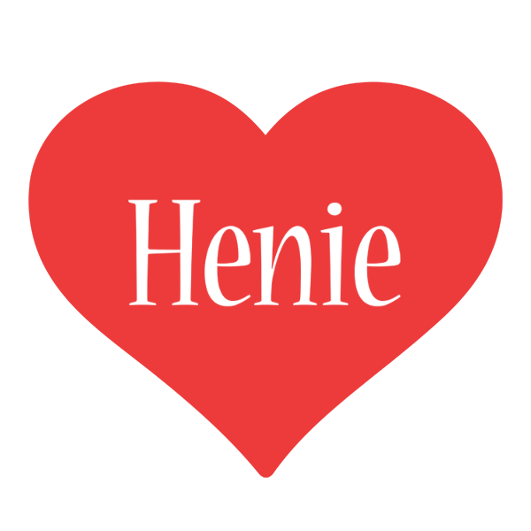 Henie love logo