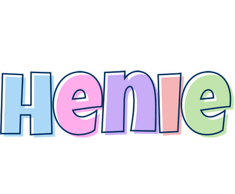 Henie pastel logo
