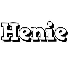 Henie snowing logo