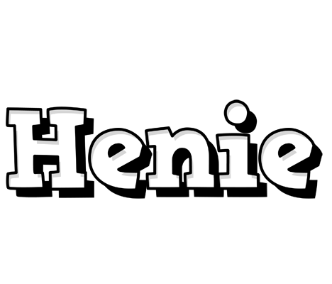 Henie snowing logo
