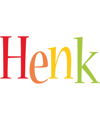 Henk birthday logo