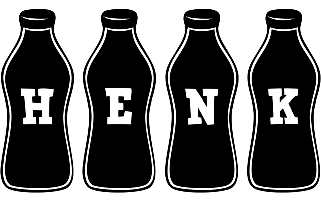 Henk bottle logo