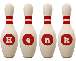 Henk bowling-pin logo