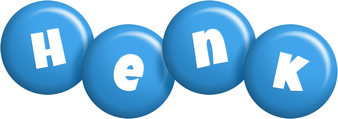 Henk candy-blue logo