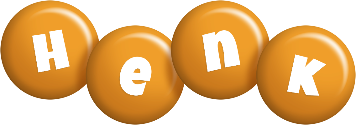 Henk candy-orange logo