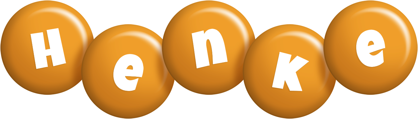 Henke candy-orange logo