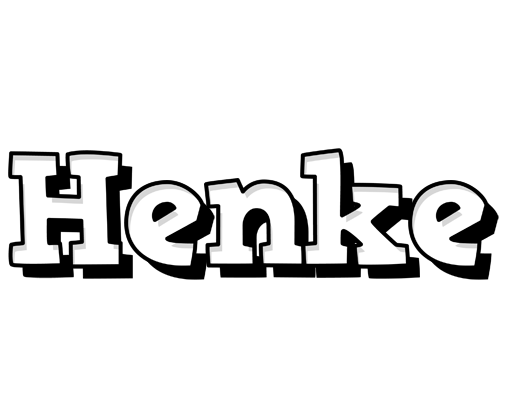 Henke snowing logo