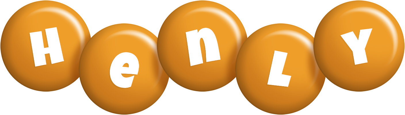 Henly candy-orange logo