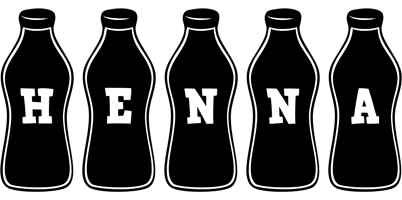 Henna bottle logo