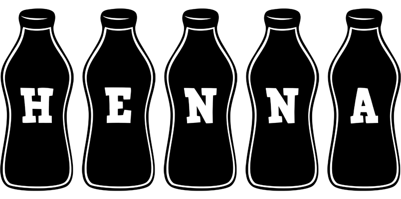 Henna bottle logo