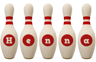 Henna bowling-pin logo