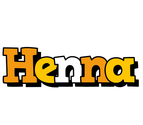 Henna cartoon logo