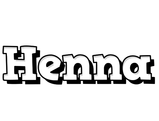 Henna snowing logo