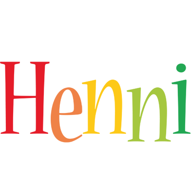 Henni birthday logo