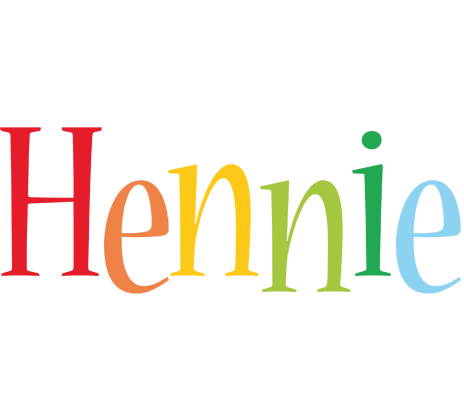 Hennie birthday logo