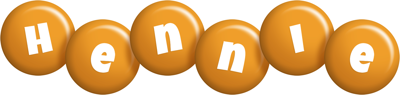 Hennie candy-orange logo