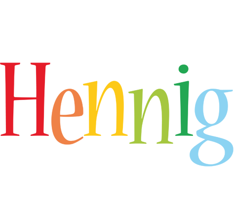 Hennig birthday logo